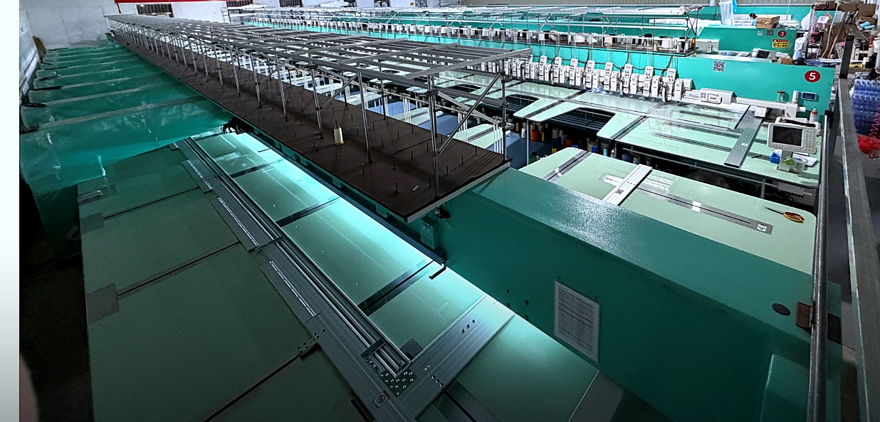Embroidery machine production line / 刺绣机生产线